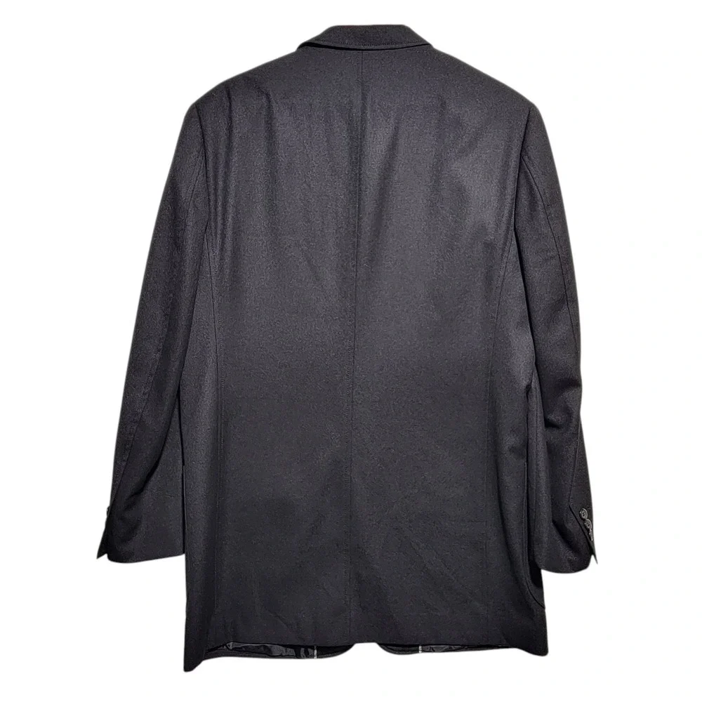 EJ Samuel‎ Black Suit Coat Jacket Blazer Men's Size 40R Tree Branches